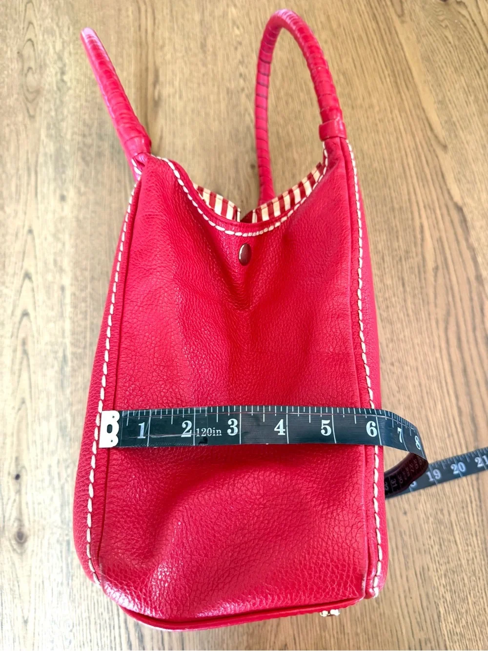 Plinio Visona Red Pebbled Leather Slouchy Hobo Shoulder Bag OS